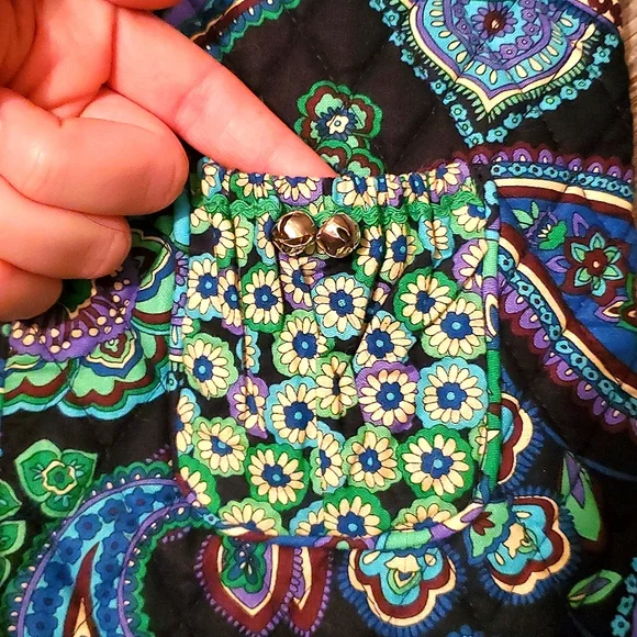 🛍 Vera Bradley Christmas Stocking in Blue Rhapsody - Picture 3 of 4